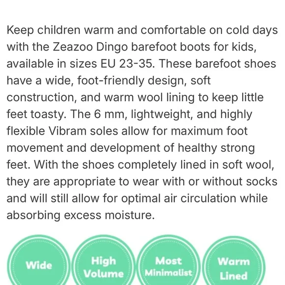 Kids Zeazoo boots